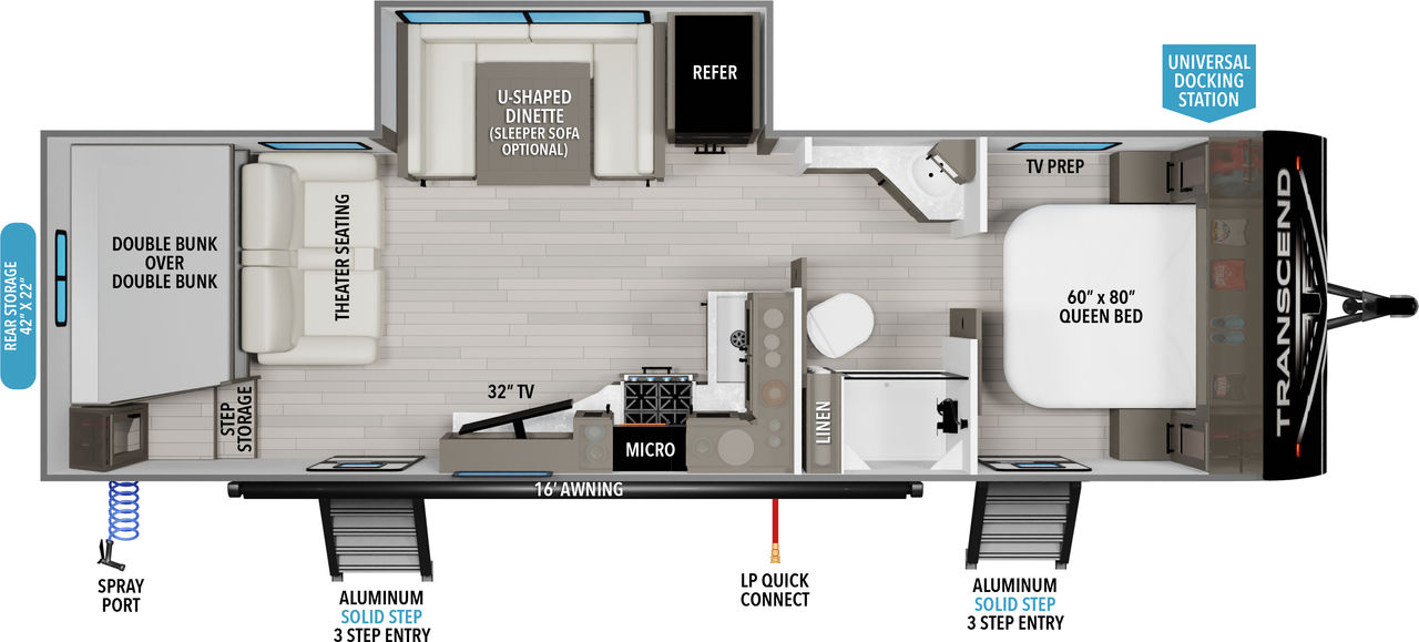 Transcend Xplor Bunkhouse (Shared) Transcend Xplor Bunkhouse (Shared)